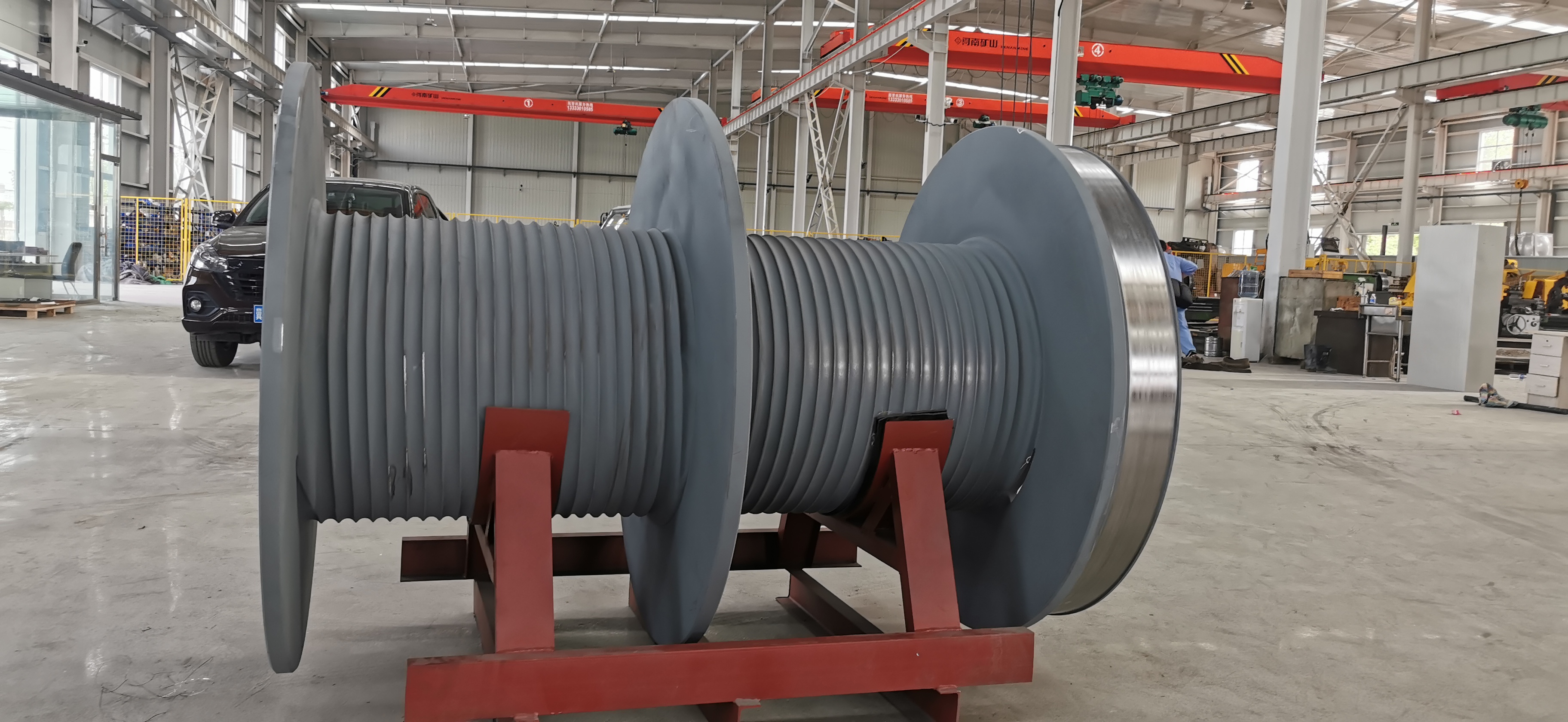 Lebus grooved double drums for shipyards